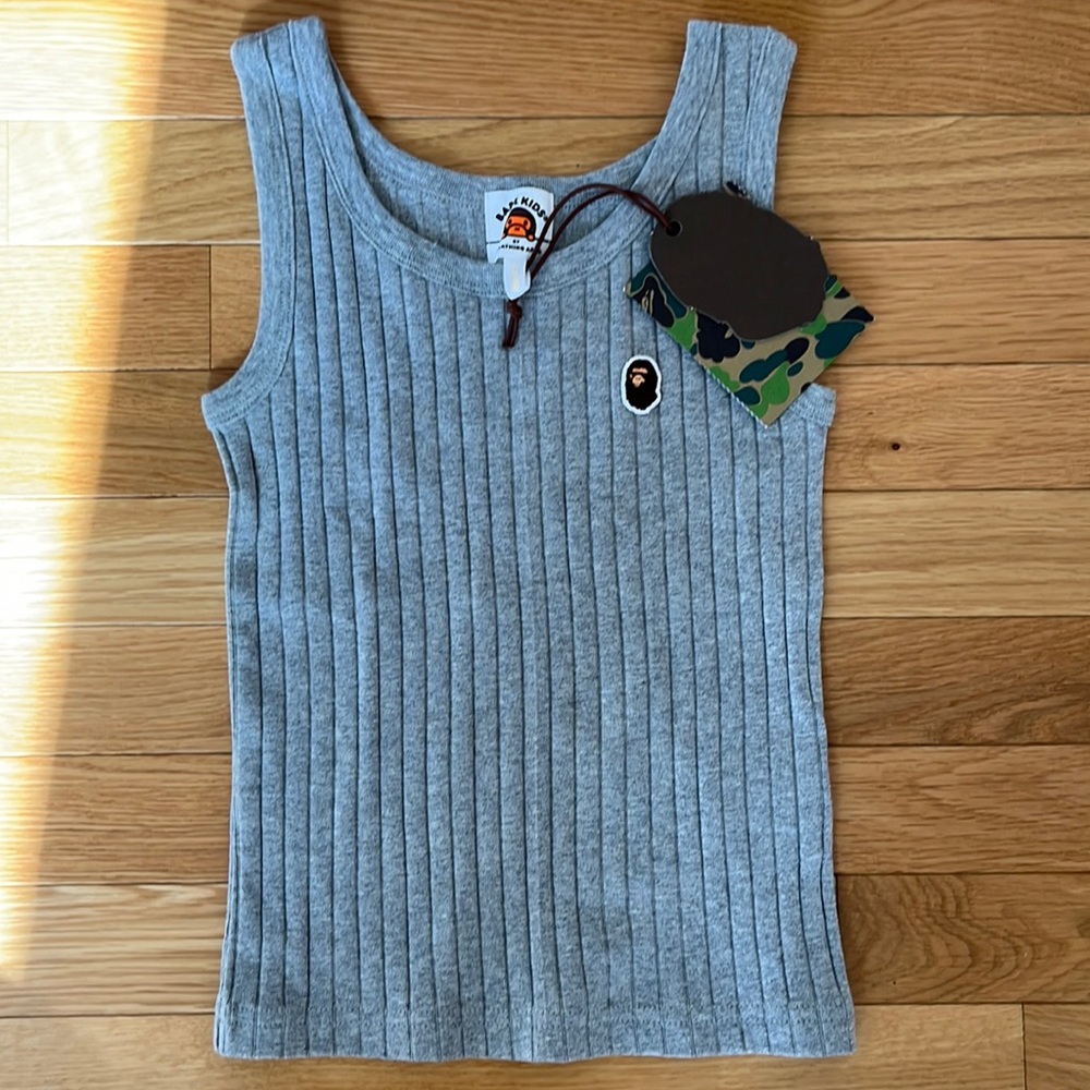 BAPE Lids Gray Tank Size 120 (4T-5T)